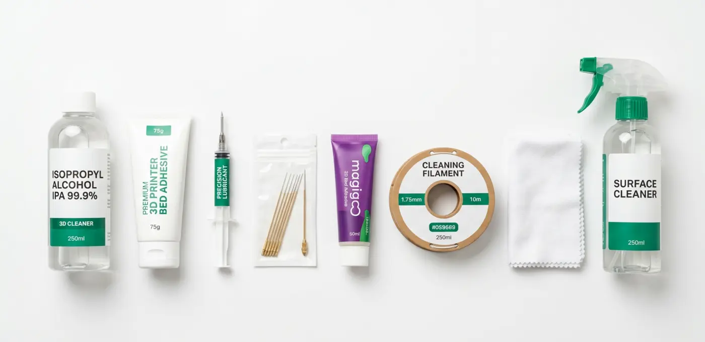 Verbrauchsmaterial fuer 3D-Druck — Kleber, Reiniger und Schmiermittel