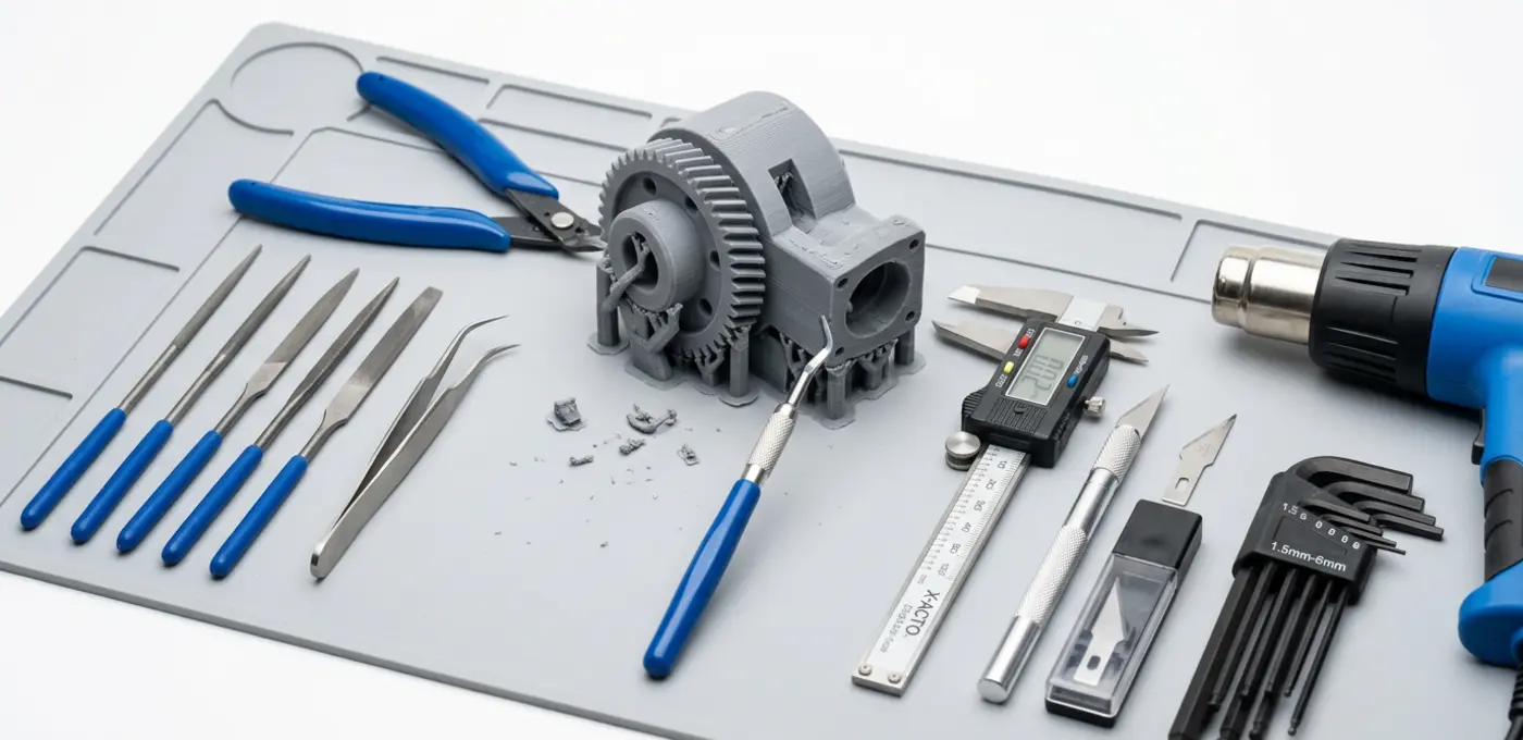 3D printing tools — spatulas, pliers and tool kits