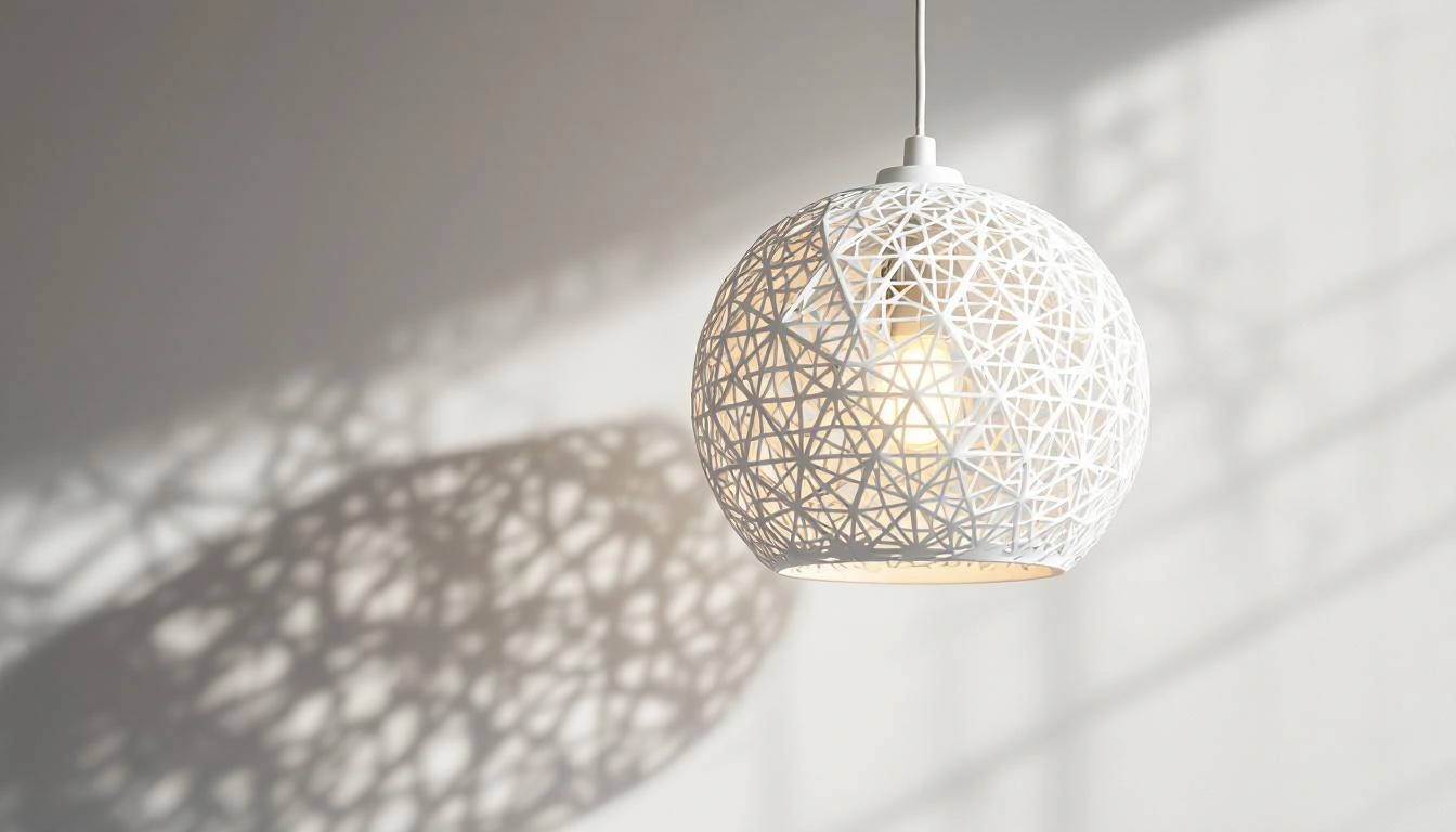 3D-gedruckte Voronoi Designlampe
