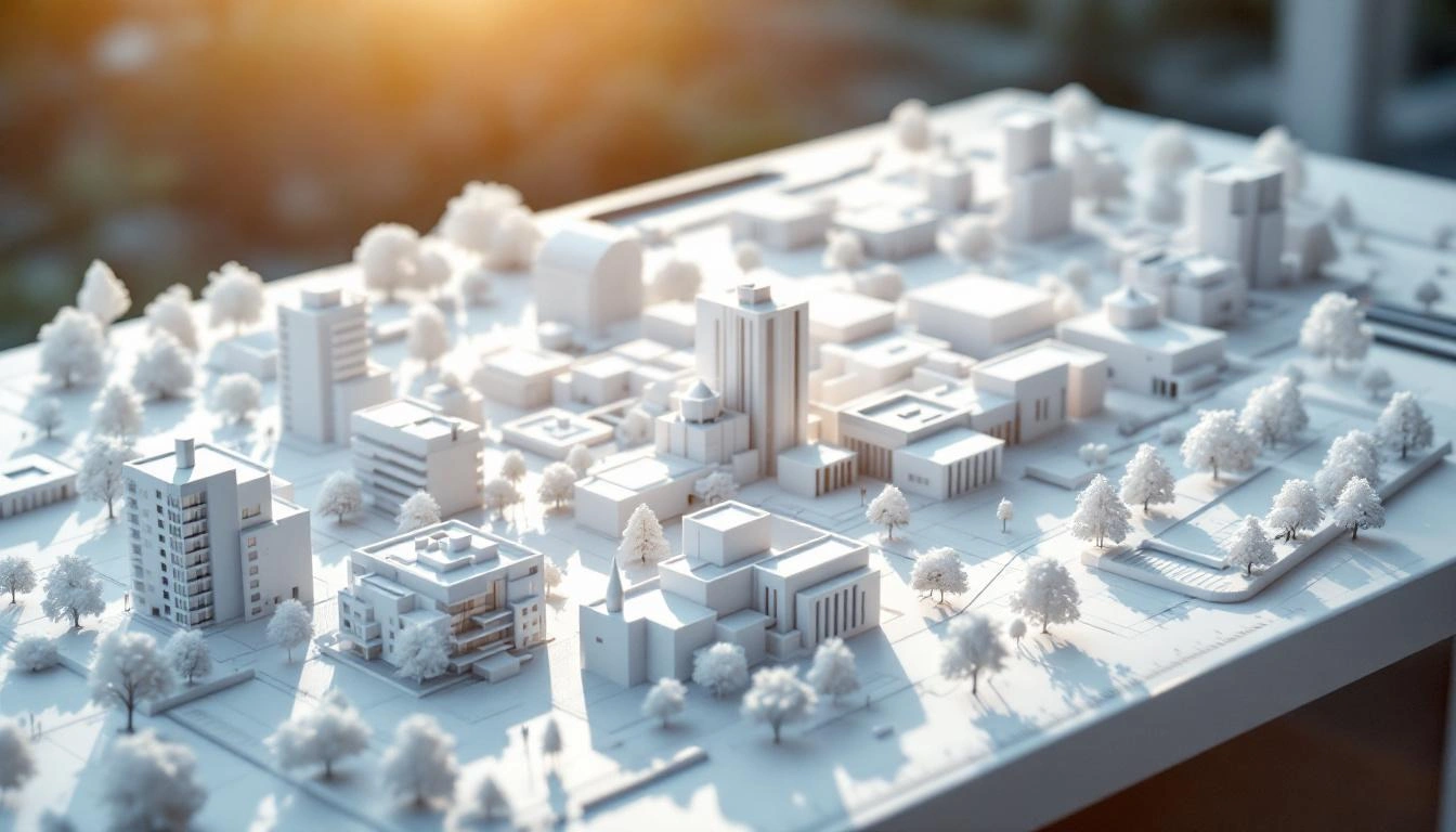 Architekturmodell aus dem 3D-Drucker