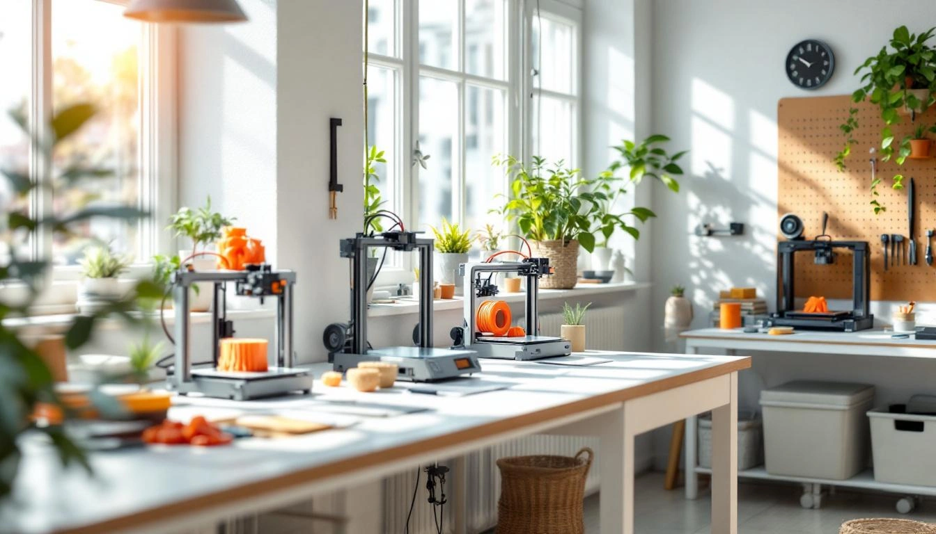 3D-Druck Workshop mit mehreren FDM-Druckern gleichzeitig in Betrieb