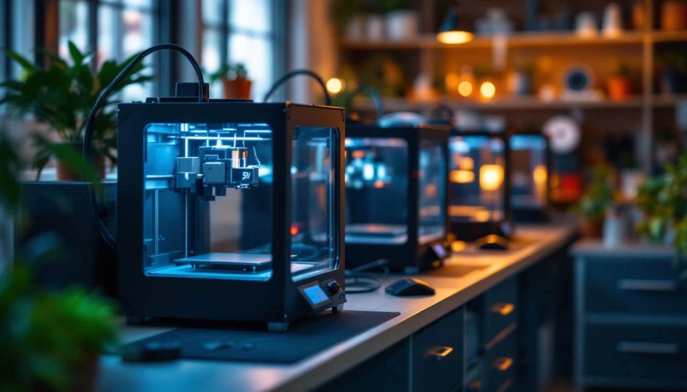 3D-Druck Werkstatt mit FDM-Druckern