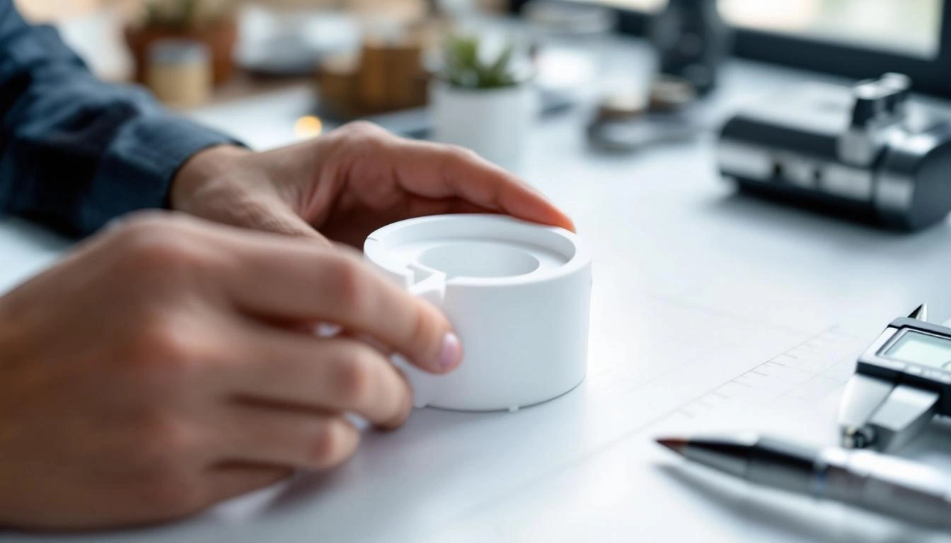 3D-gedruckter Prototyp wird geprüft