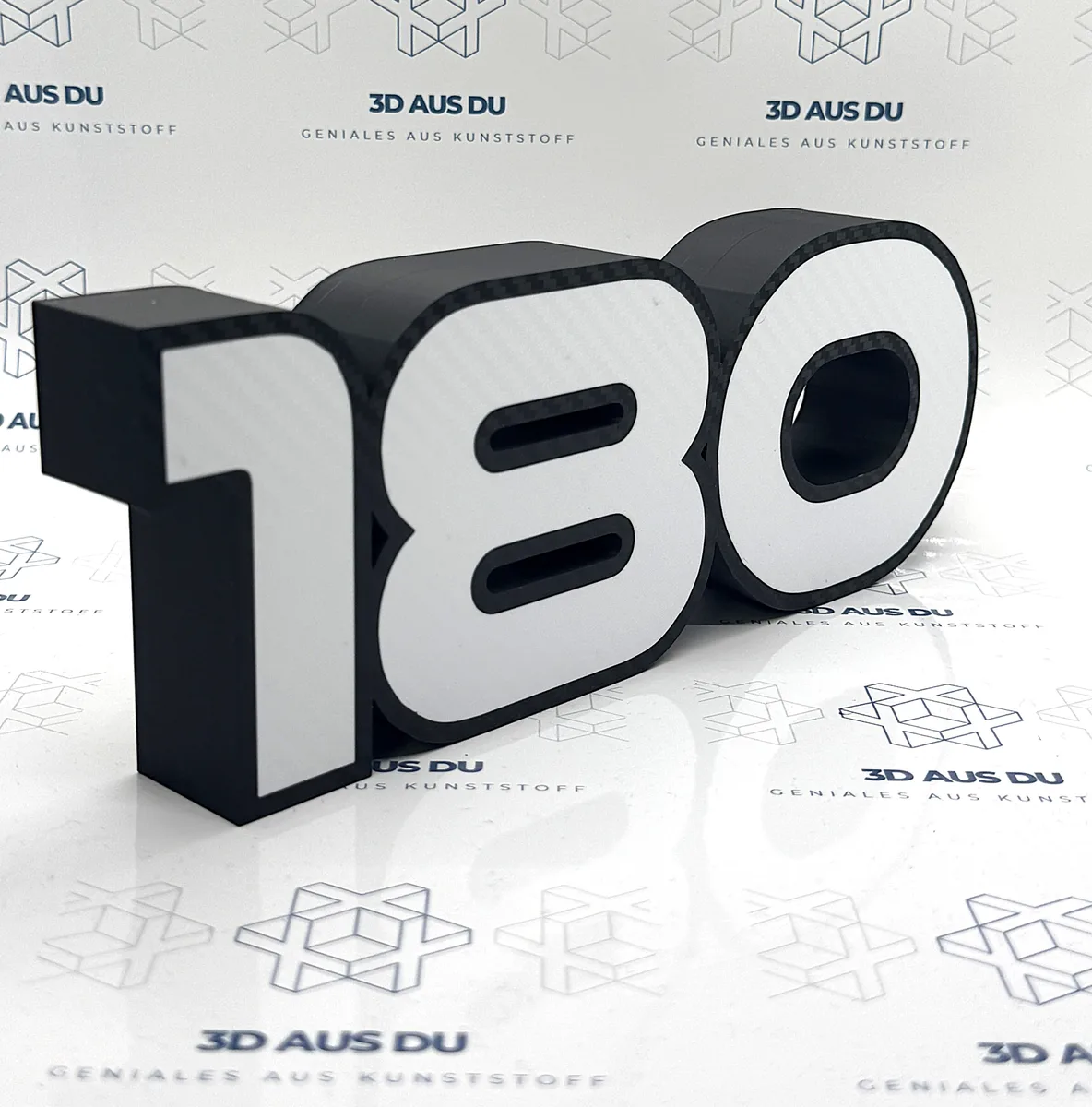 180 in Carbon-Optik für Dartsetup