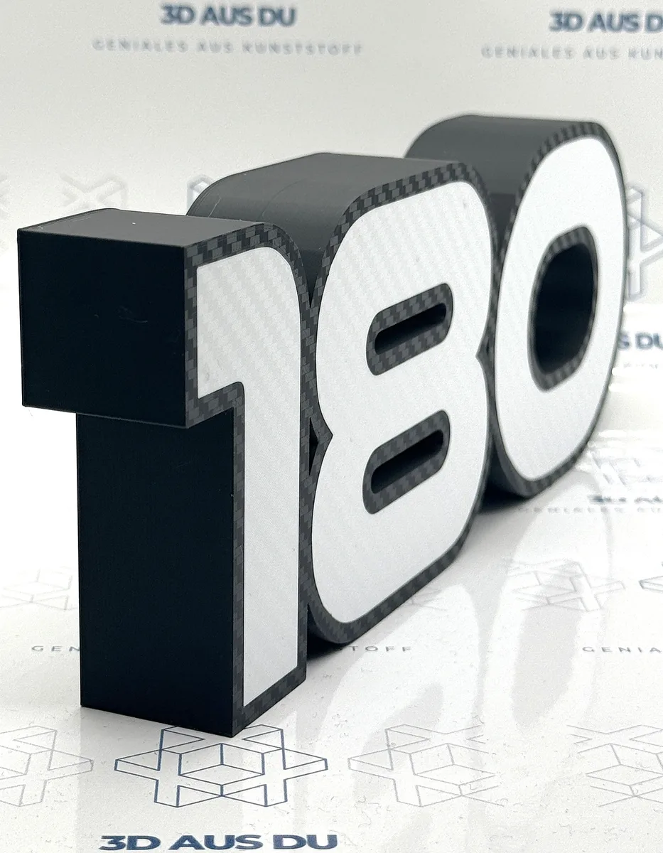 180 in Carbon-Optik für Dartsetup - Bild 4